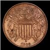 Image 2 : 1866 Two Cent Piece 2c Grades Unc Details