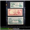 Image 1 : Page of 3 1940's Burma Japanese WWII Occupation (JIM) 1 Rupee, 10 Rupees, 100 Rupees AU/CU