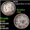 Image 1 : 1835 Capped Bust Half Dime 1/2 10c Grades vf++