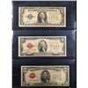 Image 2 : Page of 3 1928 US Currency 1928 $1 "Funny Back", 1928E $2, 1928C $5