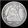 Image 2 : 1877-cc Seated Liberty Quarter 25c Grades vf++