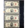 Image 2 : Page Of 4x US Notes 1953A $2, 1963 $2, 1953A $5, 1963 $5 VF/XF