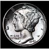 Image 2 : ***Auction Highlight*** 1943-p Mercury Dime Near Top POP! 10c Graded ms67+ FSB By SEGS (fc)