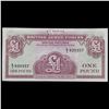 Image 2 : Set of 2 Concecutive 1962 Great Britain Military payment 1 Pound Note P# M36A Grades CU
