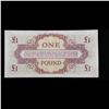 Image 3 : Set of 2 Concecutive 1962 Great Britain Military payment 1 Pound Note P# M36A Grades CU