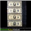 Image 1 : Page of US Currency 4x Silver Certificates 1934C $5, 1934C $10, 1953 $5, 1953 $10 VF/XF