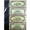 Image 3 : Page of US Currency 4x Silver Certificates 1934C $5, 1934C $10, 1953 $5, 1953 $10 VF/XF