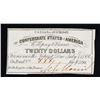 Image 2 : 1861 Confederate Twenty $20 interest Note  Grades Choice AU/BU Slider