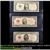 Image 1 : Page of 3 1928 US Currency 1928B $1 "Funny Back", 1928F $2, 1928B $5