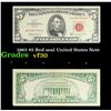 Image 1 : 1963 $5 Red seal United States Note Grades vf++