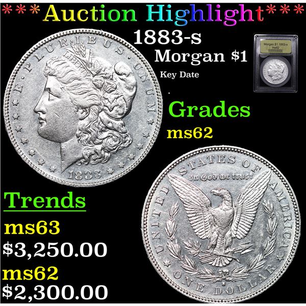 ***Auction Highlight*** 1883-s Morgan Dollar $1 Graded Select Unc BY USCG (fc)