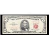 Image 2 : **Star Note** 1963 $5 Red Seal United States Note Grades vf++