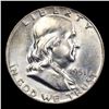Image 2 : 1951-p Franklin Half Dollar 50c Grades Select Unc