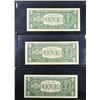 Image 3 : Complete Set of 3x 1957 $1 Silver Certificates 1957, 1957A, 1957B XF/AU
