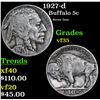 Image 1 : 1927-d Buffalo Nickel 5c Grades vf++