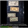 Image 1 : Page of 4 1940's Philippines Japanese WWII Occupation (JIM) 1 Centavo, 5 Centavos, 10 Centavos, 50 C