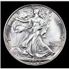Image 2 : ***Auction Highlight*** 1938-d Walking Liberty Half Dollar 50c Graded GEM+ Unc BY USCG (fc)