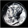 Image 2 : 1945-p Mercury Dime 10c Grades GEM++ Unc