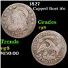 Image 1 : 1827 Capped Bust Dime 10c Grades vg, very good