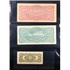 Image 3 : Page of 4 1940's Japanese WWII Occupation Money (JIM) Ten Rupees, $10, 10 Cents All CU