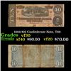 Image 1 : 1864 $10 Confederate Note, T68 Grades vf++