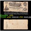 Image 1 : 1862 $100 Confederate Note, T-39 Richmond, Virginia Straight White Steam From Engine Grades vf++