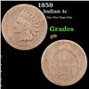 Image 1 : 1859 Indian Cent 1c Grades g+