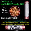Image 1 : BU Shotgun Lincoln 1c roll, 1977-d 50 pcs Steel-Strong Wrapper 50c