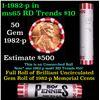 Image 1 : BU Shotgun Lincoln 1c roll, 1982-p 50 pcs Steel-Strong Wrapper 50c