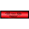 Image 4 : Mixed small cents 1c orig shotgun roll, 1935-p Lincoln Cent, Wheat Cent other end, Coca Cola Wrapper