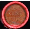 Image 3 : Mixed small cents 1c orig shotgun roll, 1926-p Lincoln Cent, Wheat Cent other end, Coca Cola Wrapper