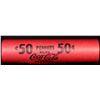 Image 4 : Mixed small cents 1c orig shotgun roll, 1926-p Lincoln Cent, Wheat Cent other end, Coca Cola Wrapper