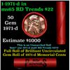 Image 1 : BU Shotgun Lincoln 1c roll, 1971-s 50 pcs Steel-Strong Wrapper 50c
