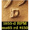 Image 5 : BU Shotgun Lincoln 1c roll, 1955-d 50 pcs Steel-Strong Wrapper DDO & RPM Varitites Possible