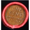 Image 3 : Mixed small cents 1c orig shotgun roll, 1917-p Lincoln Cent, Wheat Cent other end, Coca Cola Wrapper