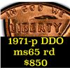Image 5 : BU Shotgun Lincoln 1c roll, 1971-p 50 pcs Brandt Wrapper DDO Variety Possible