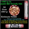 Image 1 : BU Shotgun Lincoln 1c roll, 1967-p 50 pcs Steel-Strong Wrapper 50c