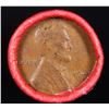 Image 2 : Mixed small cents 1c orig shotgun roll, 1949-d Lincoln Cent, Wheat Cent other end, Bank Wrapper.