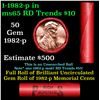 Image 1 : BU Shotgun Lincoln 1c roll, 1982-p 50 pcs Steel-Strong Wrapper 50c