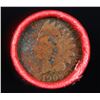Image 2 : Mixed small cents 1c orig shotgun roll, 1909-p Lincoln Cent, Indian other end, Coca Cola Wrapper