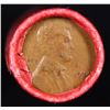 Image 2 : Mixed small cents 1c orig shotgun roll, 1934-p Lincoln Cent, Wheat Cent other end, Coca Cola Wrapper