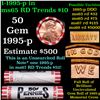 Image 1 : BU Shotgun Lincoln 1c roll, 1995-p 50 pcs Steel-Strong Wrapper Possible 1995 DDO