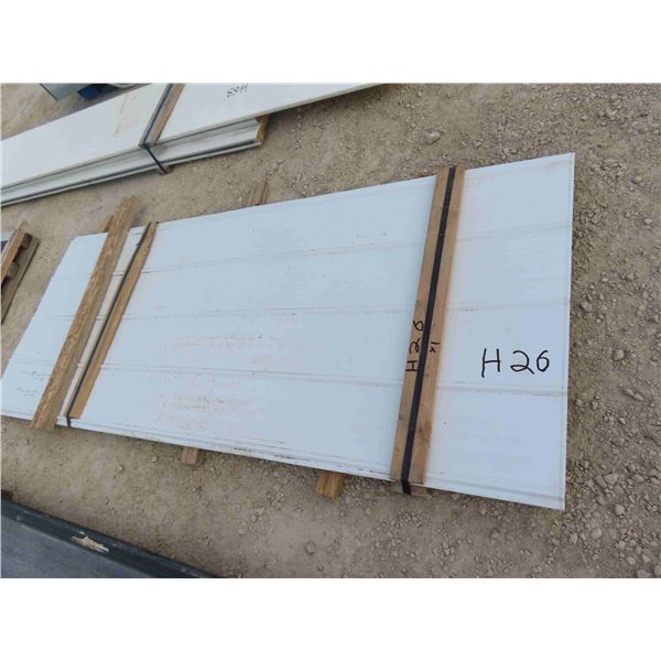 19 Sheets Low Rib White Sheet Cladding 40
