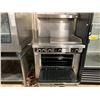 Image 2 : GARLAND STAINLESS STEEL COMMERCIAL 24" GRIDDLE, 12" HOT PLATE, OVEN & BACKSPLASH WITH SHELF