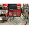 Image 2 : GREEN COATED 36"W X 18"D X 59"H COMMERCIAL 3 TIER 'METRO' STYLE MOBILE RACKING SYSTEM