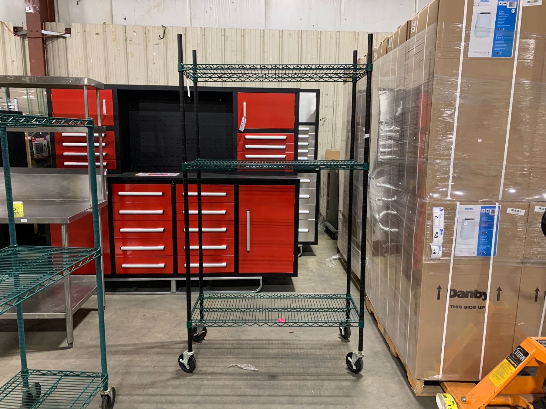 Wall Metro Racking GREEN COATED 42