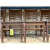 Image 2 : 6 WALNUT COMMERCIAL RESTAURANT CHAIRS