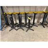 Image 1 : 9 BLACK CAST IRON COMMERCIAL TABLE STANDS