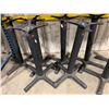 Image 2 : 9 BLACK CAST IRON COMMERCIAL TABLE STANDS