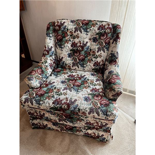 Floral Accent Chair